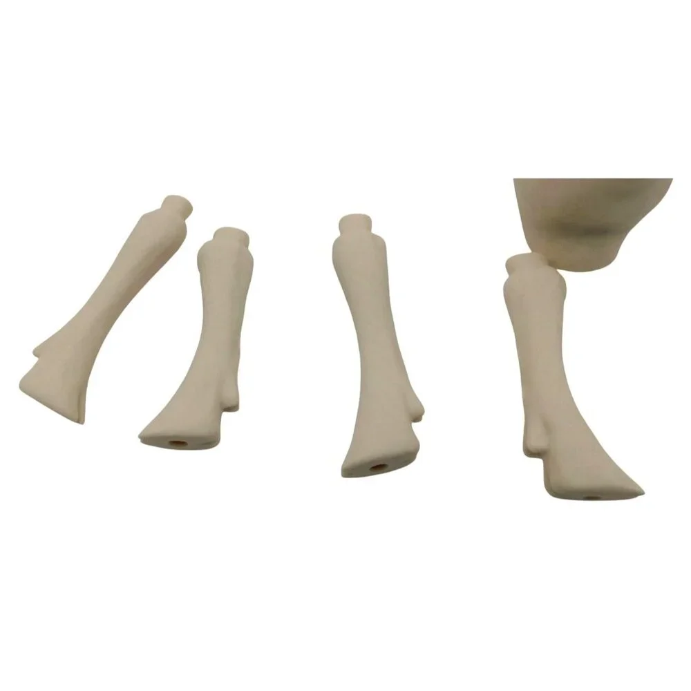 Ceramic Sheep Goat Doll Making Pieces Face Legs Horns Ears Eyes